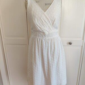 Dress Barn White Eyelet Lace Dress size 12